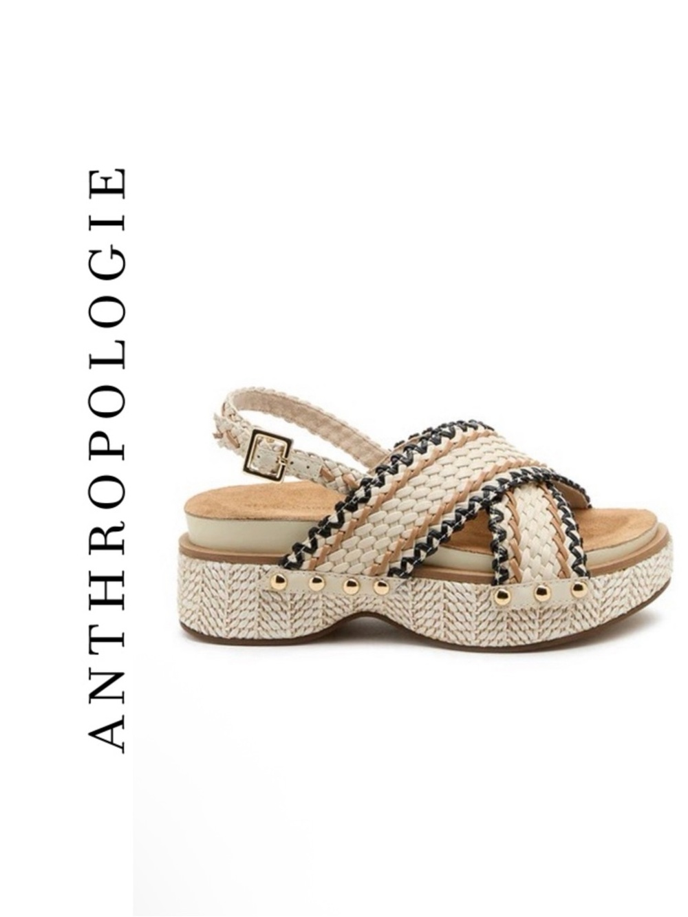 Anthropologie Kelsi Dagger Brooklyn Pace Raffia Platform Sandals